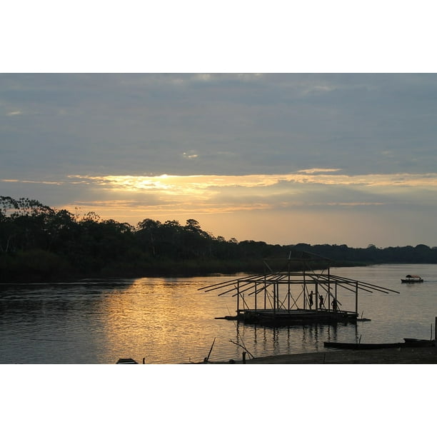 Nariaƒae A A Aƒa Sa A O Port Sunset Loretuyaco River 20 Inch By 30 Inch Laminated Poster With Bright Colors And Vivid Imagery Fits Perfectly In Many Attractive Frames Walmart Com Walmart Com