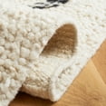 thumbnail image 5 of SAFAVIEH Manhattan Kayleah Diamond Area Rug, Ivory/Black, 8' x 10', 5 of 8