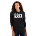 thumbnail image 3 of Anti Social Dog Lover Pet Puppy Owner Plus Size Long Sleeve Graphic Tee Shirt Brisco Brands 2X, 3 of 5