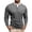Grey, variant on Layered Collar Long Sleeve T Shirt Fashion Casual Thermal Undershirt Comfortable Stretch Fit Basic Top Shirts