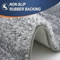 thumbnail image 5 of Bathroom Runner Rugs 47x17, Extra Soft Absorbent Microfiber Bath Rugs, Rubber Backing, Quick Dry, Machine Washable Bath Mats for Bathroom Floor, Tub and Shower, Home Decor Accessories, Grey, 5 of 7