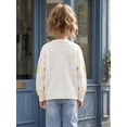 thumbnail image 6 of Afdoent Girls Sweaters Star Pattern Knitted Sweater Cozy Casual Crewneck Pullover for Kids 10-12 Years, 6 of 7