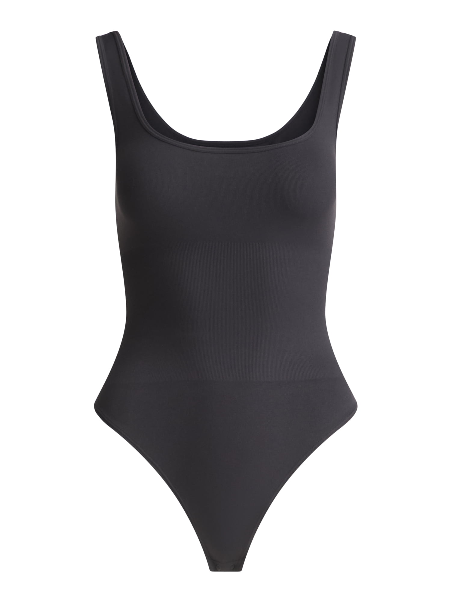 Joyspun Women's Seamless Slimming Square Neck Tank Bodysuit, 2-Pack, Sizes S-XXXL