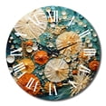 thumbnail image 2 of Designart "Beach Tidepool Euphony Pointillism II" Beach Oversized Wall Clock, 2 of 6