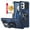 Blue, variant on TJS for Boost Mobile Celero5G SC Phone Case, with Tempered Glass Screen Protector, [Military Grade] Robotic Magnetic Support Car Mount Metal Ring Holder Kickstand Cover for Celero 5G SC (Blue)