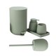 thumbnail image 2 of Juego de accesorios de baño de 5 piezas con escobilla de baño, vaso para cepillo de dientes, dispensador de jabón y jabonera para decorar tu apartamen Verde BLESIY dispensador de jabón, 2 of 6