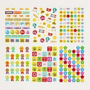 Hello Hobby Multicolor Teacher Reward Sticker Pad, School Icons, 765 Count