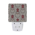 thumbnail image 2 of Cute Line Chicken Night Light 2 Pack LED Nightlight Plug into Wall Dusk to Dawn Sensor Soft White, 2 of 7