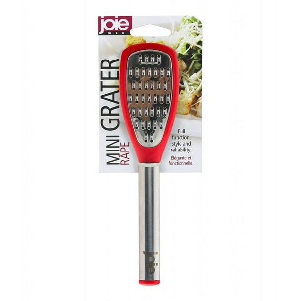 Joie 6.75" Mini Chocolate / Cheese Grater Stainless Steel Blade Red