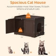 thumbnail image 2 of WSWJY Wooden Hidden Cat Litter Box Enclosure Furniture, Decorative Hidden Cat Washroom House, Multi-Style Concealed Cat Litter Cabinet for Indoor Cats 29.8'' Brown, 2 of 13
