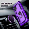 thumbnail image 4 of Cellular Phone Case for Samsung Galaxy A13 4G, Purple, Military-Grade Protection with Ring Holder Kickstand, HD Screen Protector, 4 of 14