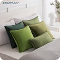 thumbnail image 6 of NOSTHEART Decorative Throw Pillow Covers Cushion Cases, 18x18 Inch Set of 4 Luxury Soft Velvet Square Couch Pillow Covers for Sofa Bedroom Car Home Decor，Green, 6 of 14
