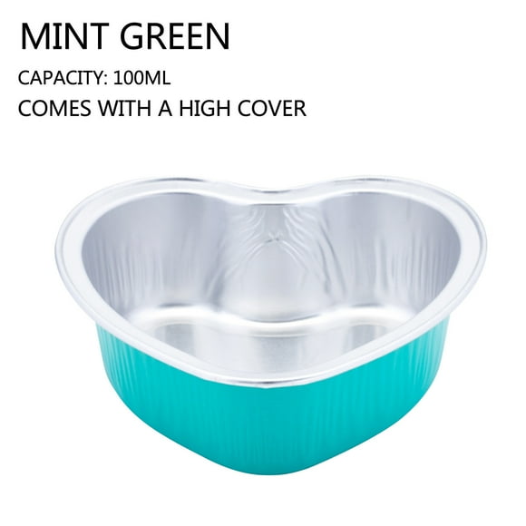 SMihono Kitchen Organizers and Storage Foil Cupcake Cups Heart Shaped Cupcake Cups With Lid, Mini Cupcake Cups Kitchen Baking Cups 100pc Kitchen Gadgets Must Have 2023