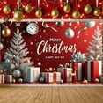 thumbnail image 3 of Decorative Banner Merry Christmas Holiday Backdrop Gift Decor New Year Decoration for Holiday Celebration Winter Party Home Decor, 3 of 9