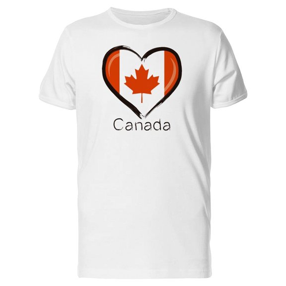 Canada Flag Heart Tee Men's -Image by Shutterstock