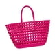 thumbnail image 2 of Bolso tote tejido para mujer, elegante, de gran capacidad, con asa superior para ir al trabajo y citas. Rosa oscuro, 2 of 9