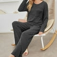 thumbnail image 6 of Bovxnpu Two Piece Sets for Women Fall Outfits, Women's Oversized Lounge Set Pullover Top Wide Leg Pants Knit Sweater Set Lounge Matching Sets Sweatsuit Winter Clothes, 6 of 6