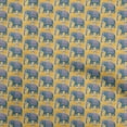 thumbnail image 1 of oneOone Rayon Yellow Fabric Kalamkari Sewing Craft Projects Fabric Prints By Yard 56 Inch Wide, 1 of 5
