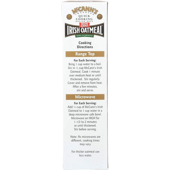 Mcann's Quick Cook AJH3 Irish Oatmeal ( 12x16 OZ)