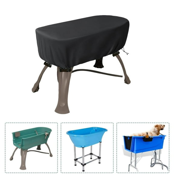 OPTUTUS Elevated Pet Bathing Cover, Waterproof Dog Bath Tub Cover, Foldable Pet Bath Pool Cover for Multiple Brands Elevated Dog Bathtub