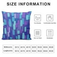 thumbnail image 5 of COMIO Abstract Retro 70s Lavender Purple Blue Paint Brush Throw Pillow Covers Aesthetic Throw Pillowcase Home Decor Living Room Cozy Cushion Cover For Bed Couch Sofa Trendy Funky Dormitory College, 5 of 5
