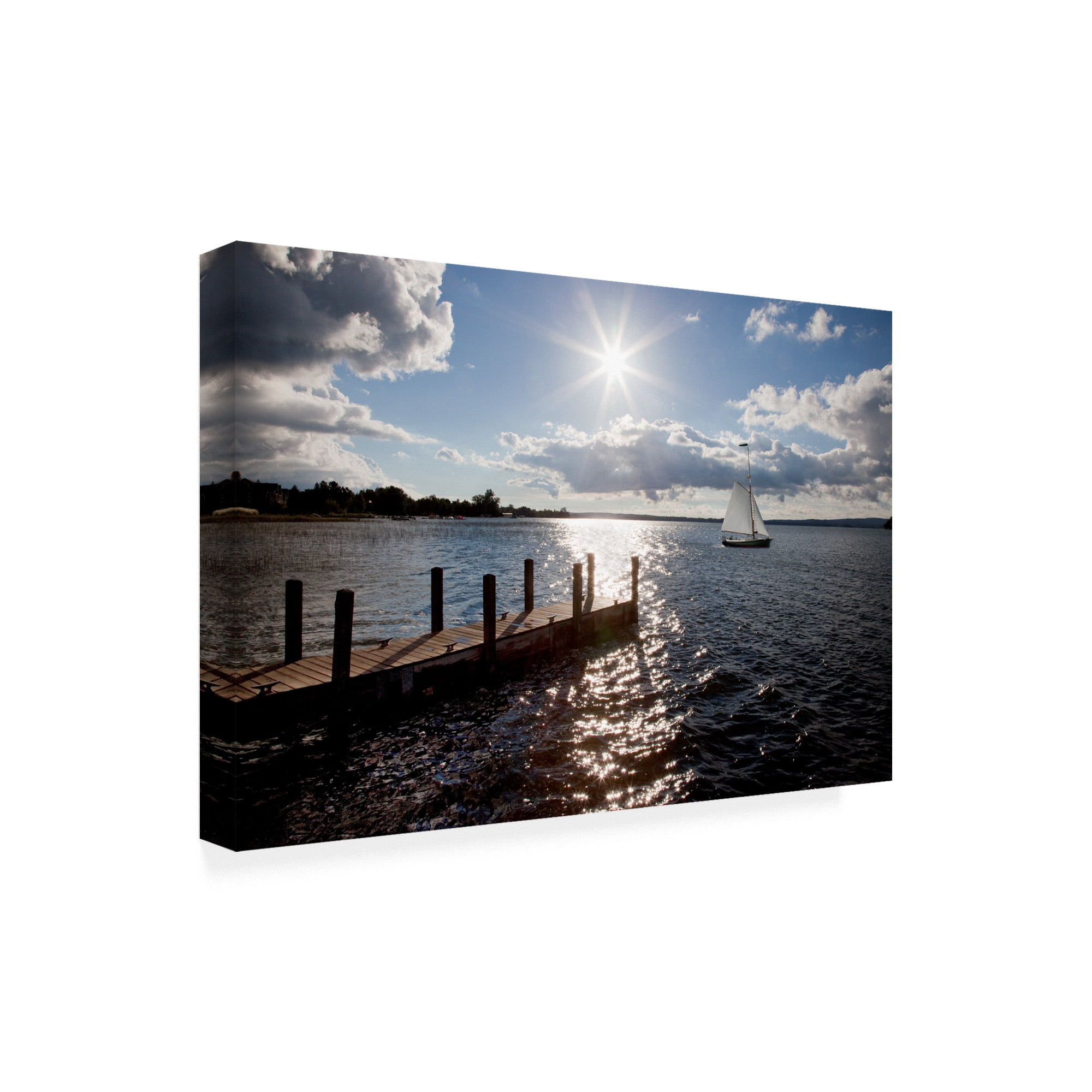 Trademark Fine Art 'Sunrise At Crooked Lake' Canvas Art by Monte Nagler