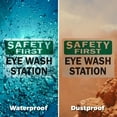 thumbnail image 5 of (2 Pack) OSHA Safety First Decal - Eye Wash Station OSHA Safety First Sign, 5 of 7
