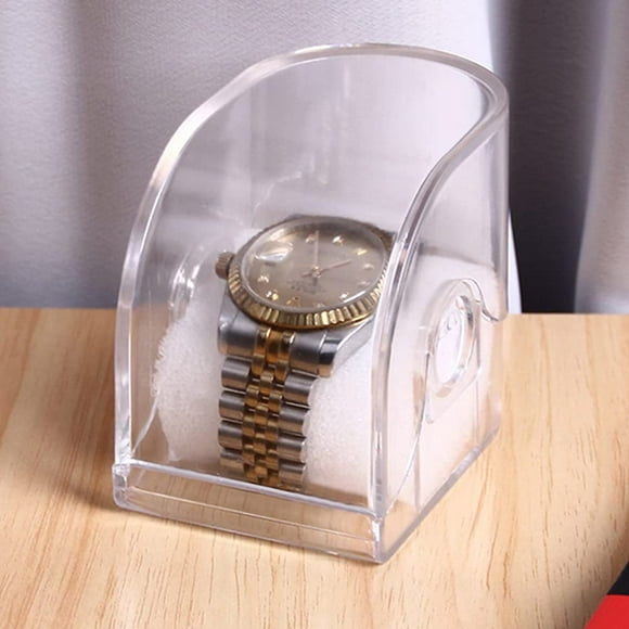 Transparent Watch Box, 1pcs Watch Box Single, Acrylic Watch Box with Cushion for Jewelry Bracelet Watch Display Storage