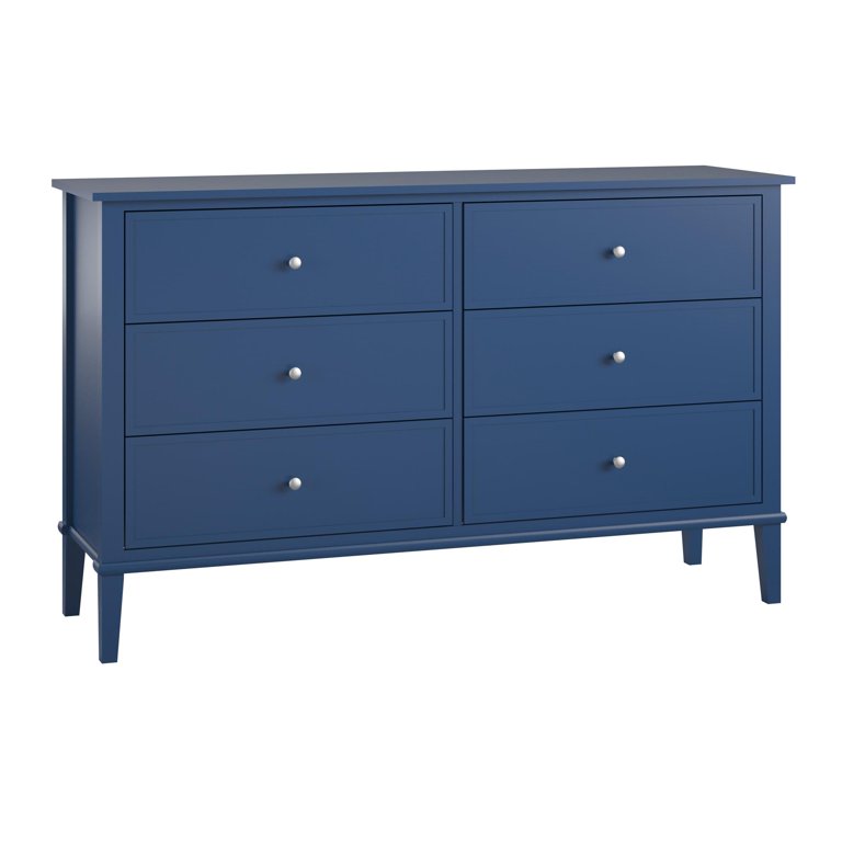 Desert Fields Eclectic Boho 6-Drawer Dresser, Navy - Walmart.com