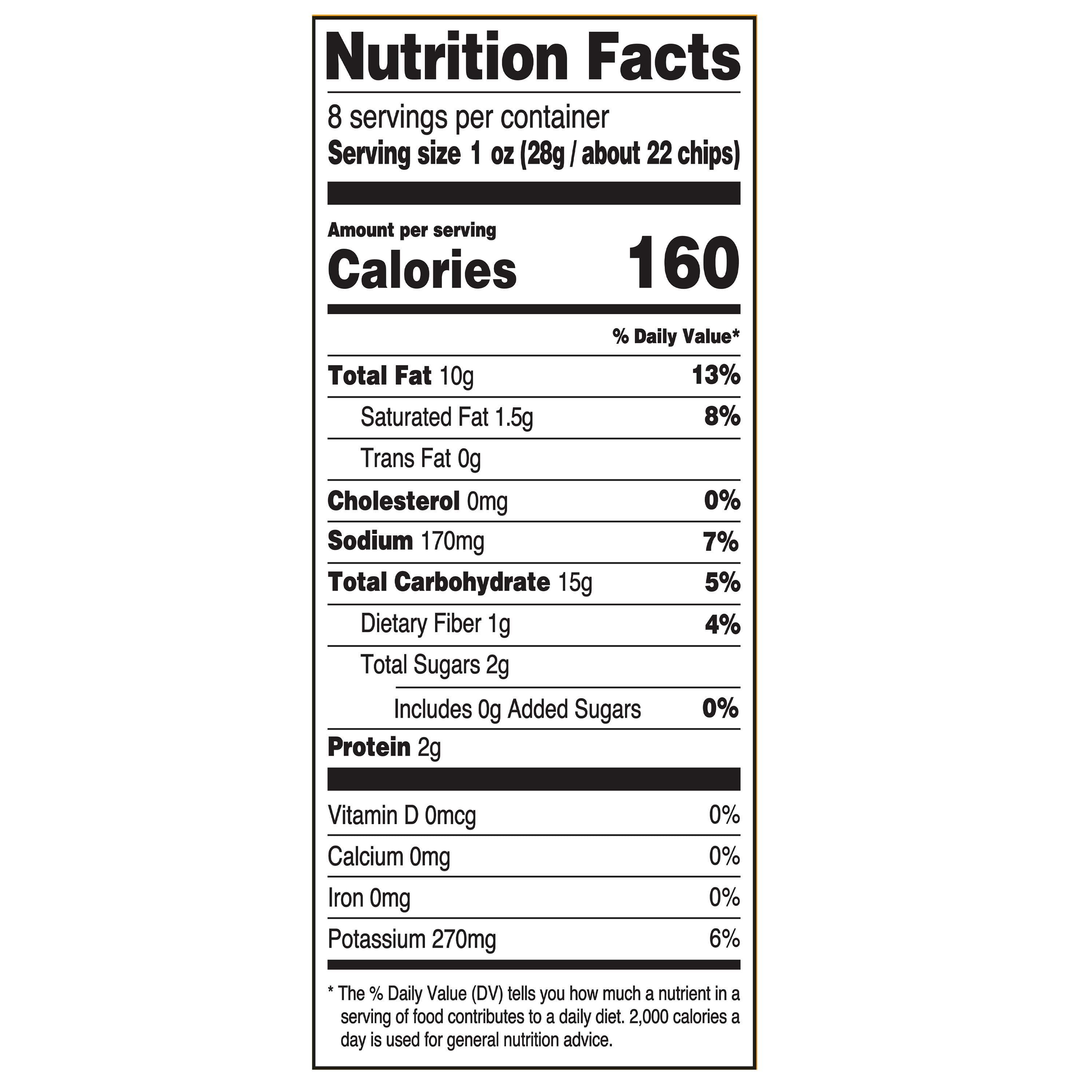 Great Value Rippled Cheddar & Sour Cream Potato Chips, 8 oz Bag