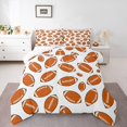 thumbnail image 2 of Erosebridal Cartoon Soccer Bedding Queen Comforter Set, Rugby Down Comforter, Modern Balls Player Decor, Reversible 3-Piece, 2 of 7