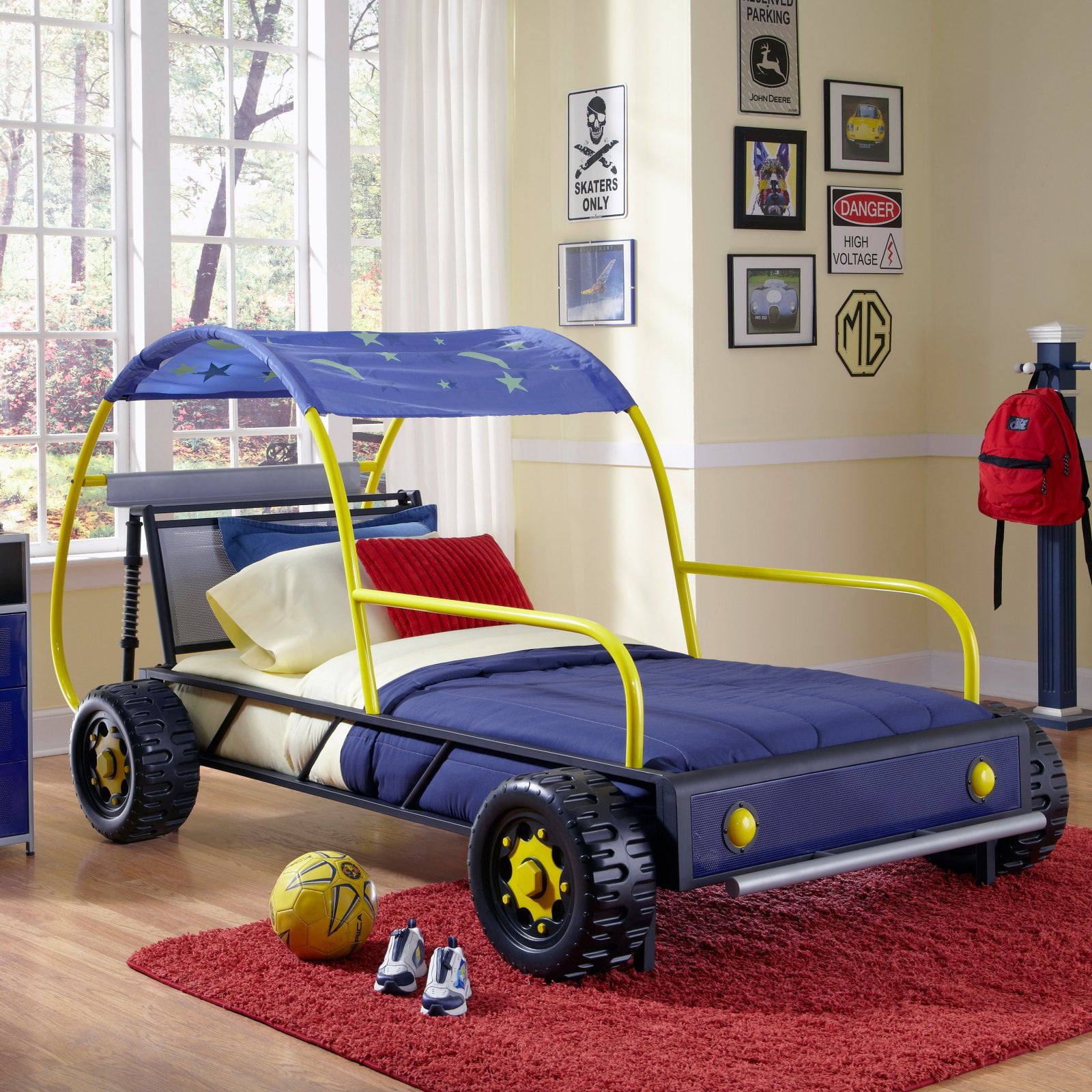 Powell Dune Buggy Car Bed, Twin, Multiple Colors