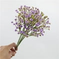 thumbnail image 4 of 6/36 Uds flores artificiales de Gypsophila falso aliento de bebé ramo de seda decoración de boda, 4 of 9