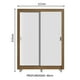 thumbnail image 3 of Ropero Closet Madesa Dallas 2 Puertas con Pies MB 04, 3 of 5