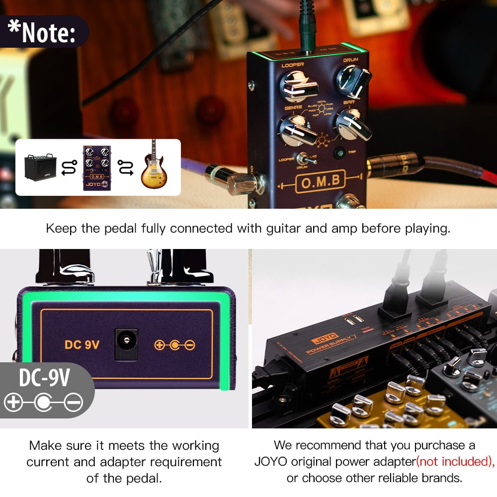 JOYO R-06 Looper Cycle & Drum Machine Guitar Effect Pedal Recording Mode Multi Effect