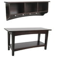thumbnail image 3 of Alaterre 8 Hook Shaker Cottage Coat Hook with Storage, Espresso, 75 lb Limit, 3 of 7
