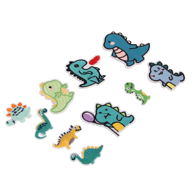 Parches bordados, 10 Uds., parches para coser, decoración, conjunto de parches para coser, parches con forma de animal, eficiencia maximizada Jadeshay A