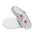 thumbnail image 3 of Disketp Lilies Flowers Women's Men's Slippers Plush Slip-On House Slipper for Winter Indoor Soft Cushion Non-slip Fluffy Slides Slippers-37/38, 3 of 7