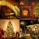 thumbnail image 5 of Guirnalda de luces solares, 12 m, 120 luces LED, decoración, 8 modos, guirnalda solar para exteriores para Halloween, jardín, árbol de Navidad, patio, banquete (blanco cálido), 5 of 5