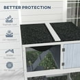 thumbnail image 6 of PawHut Catio, Outdoor Cat Enclosure House, Wooden Feral Cat Shelter on Wheels with Hammock, Platforms Ramps, and Waterproof Roof, 34", Gray, 6 of 9