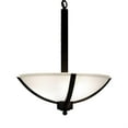 thumbnail image 3 of Yosemite Home Decor Alta Peak 3 Light Bowl Chandelier in Coffee/Acid Wash Glass, 3 of 8