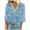 Sky Blue, variant on TSADFHJI Peplum Tops for Women Christmas Women's Fashion Spring and Summer Knitted Jacquard V Neck 3/4 Sleeve Printed Casual T Shirt Top (3) Xxxl Beige