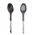 thumbnail image 1 of Juego completo de utensilios de cocina de acero inoxidable y nailon, 2 piezas resistentes al calor, elementos esenciales de cocina aptos para alimentos, 1 of 5
