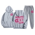 thumbnail image 1 of GDREDA Womens Two Piece Outfits Sets Hoodie Sweatshirt And Long Sweatpants Jogger Workout Set Fall Tracksuit Sweatsuits (Grey,XXL), 1 of 6