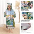 thumbnail image 3 of FORMRS Wearable Blanket Hoodie with Sleeves for Kids Cozy Flannel Sweatshirt, Yellow Window, 3 of 7