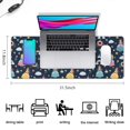 thumbnail image 5 of Long Mouse Pads for Desk,Dark Blue Princess Castle Pattern Desk Mats on Top Of Desks, Desk Mouse Pad Extra Large with 3mm Non-Slip Base and Stitched Edge for Gaming,Office,Work,Home 31.5"x11.8", 5 of 6