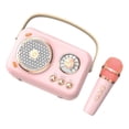 thumbnail image 1 of kusrkot Mini Speaker Practical Multipurpose Musical Toy with Microphone Karaoke Machine Pink, 1 of 7