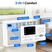 Electactic 10,000 BTU Window Air Conditioner with Remove Control , for Room AC Unit air conditioner , Cools up to 450 Sq. Ft