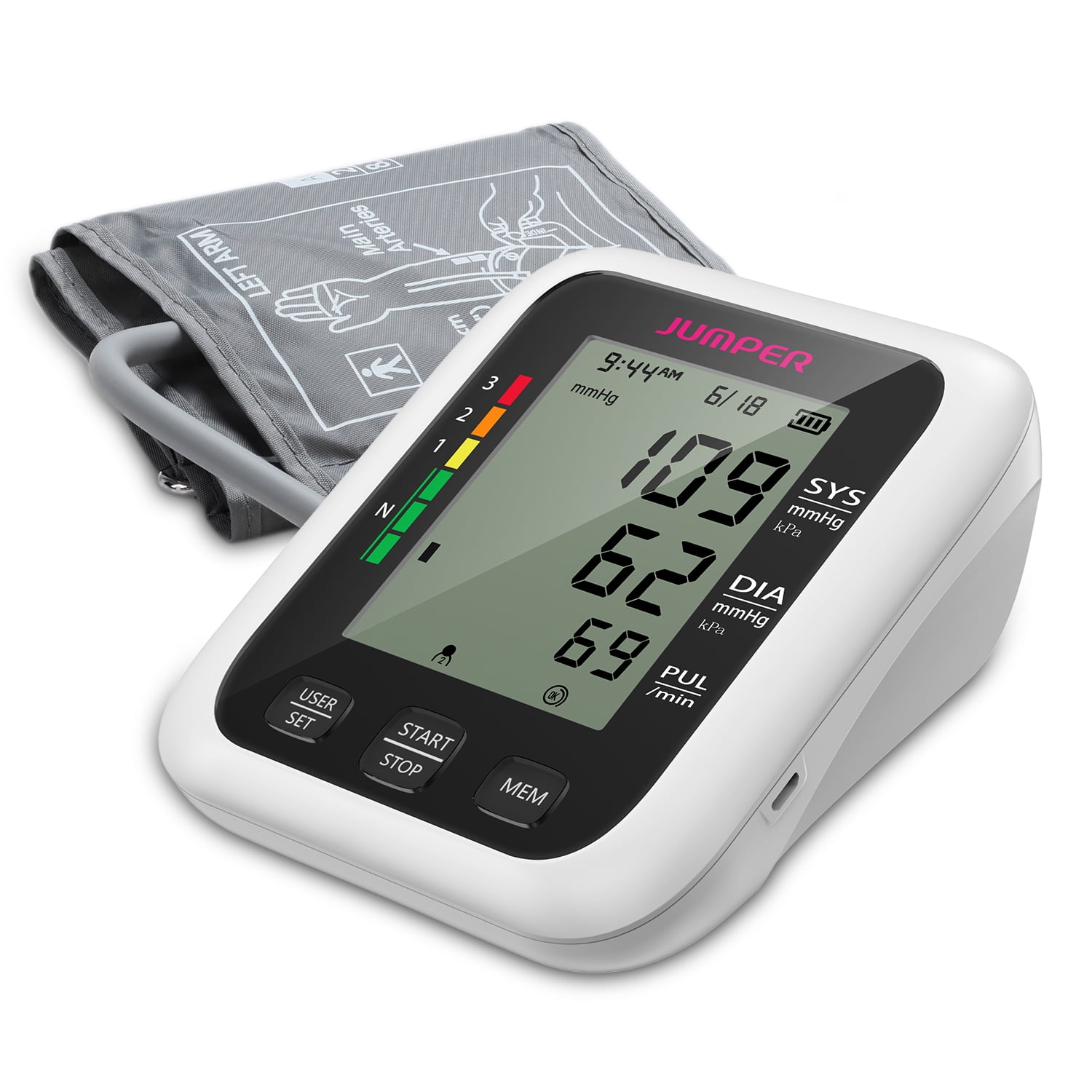 JUMPER HA100 Upper Arm Blood Pressure Monitor Automatic Blood Pressure