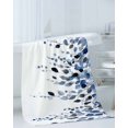 thumbnail image 3 of Blue Eucalyptus Leaves Towel Set of 3, Soft Microfiber Bath Towels, Hand Towel, Washcloths, Summer Botanical Watercolor Quick-Dry Absorbent Towels for Bathroom Kitchen Hotel Beach Gym Spa, 3 of 7